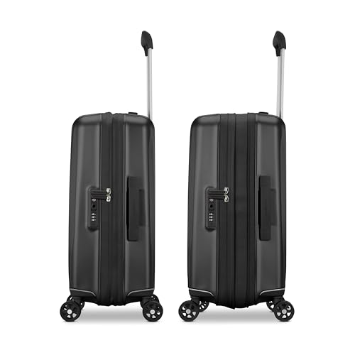 Samsonite UpLIFT 19" Lightweight Hardside Carry-On Luggage with Spinner Wheels - Expandable - Airline-Approved, Polycarbonate Hard Suitcase for Ultra Lightweight Travel - Silver Shimmer
