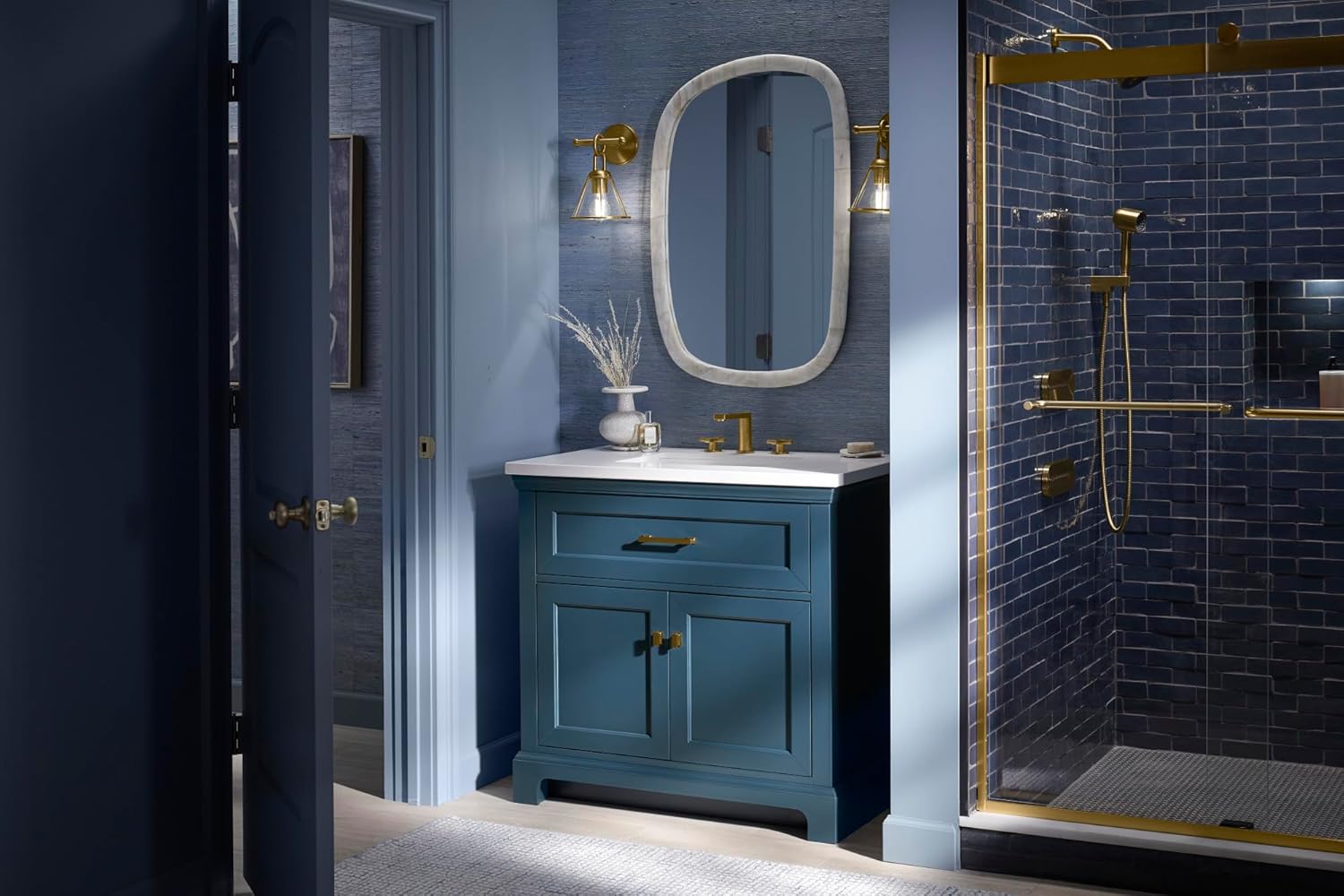 KOHLER Charlemont 24 in. Bathroom Vanity Cabinet with Sink and Quartz Top