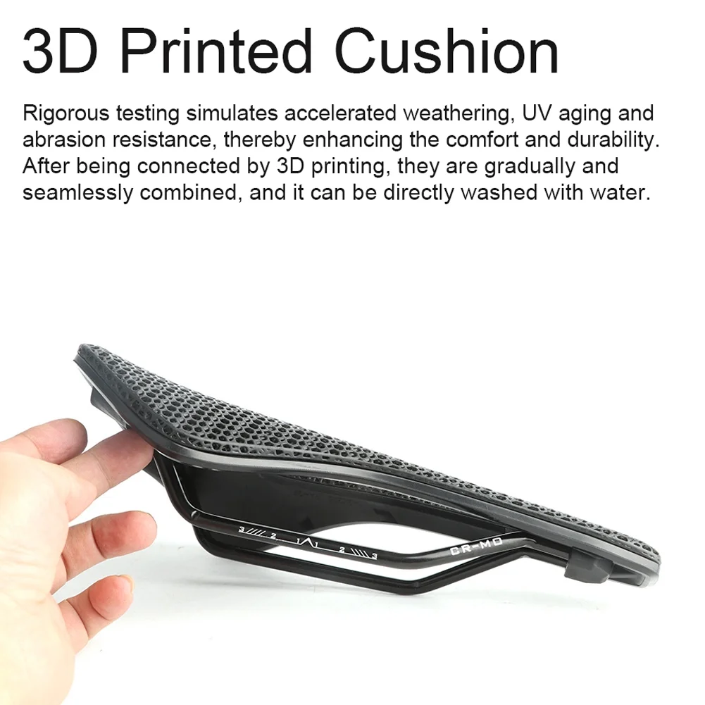 RACEWORK Bicycle saddle,Mountain Road Saddle 3d Printed Saddle Mtb Mountain Road Saddle Huiop 30crmo Mewmewcat Laoshe