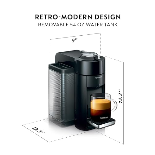 Nespresso Vertuo Coffee and Espresso Maker by De'Longhi, Graphite Metal