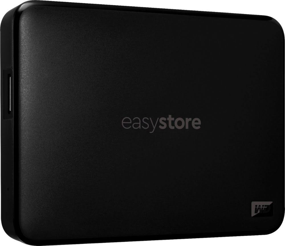 WD - Easystore 5tb External USB 3.0 Portable Hard Drive - Black