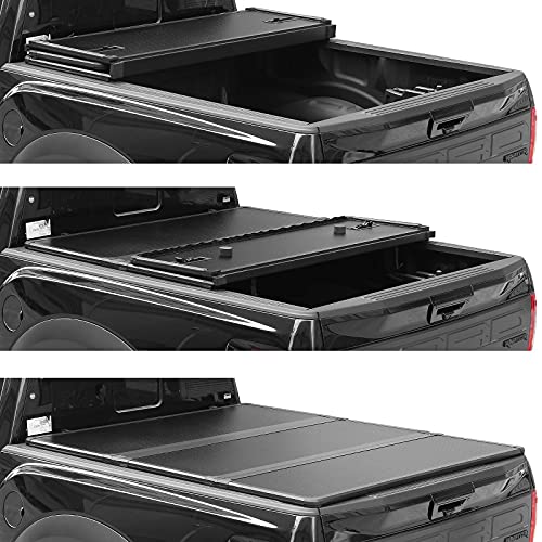 Lyon Cover 6.2ft / 74" Hard Tri-Fold Truck Bed Tonneau Cover for 2015-2024 Chevy Colorado/GMC Canyon