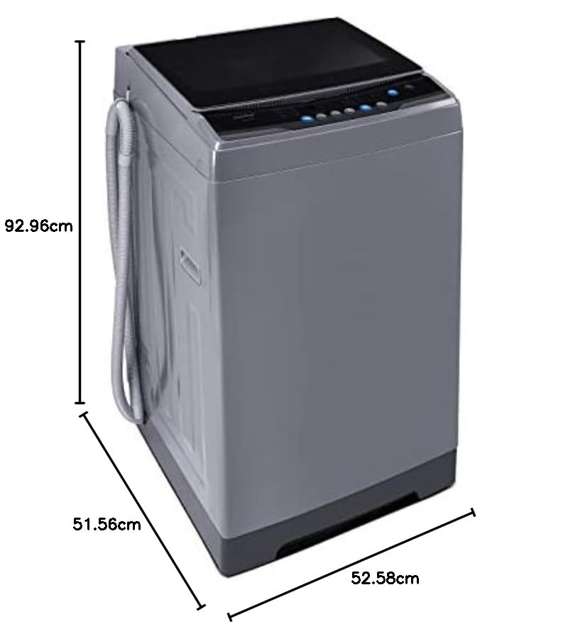 Comfee Portable Washing Machine, 0.9 cu.ft Compact Washer With LED Display, 5 Wash Cycles, 2 Built-in Rollers, Space Saving Full-Automatic Washer
