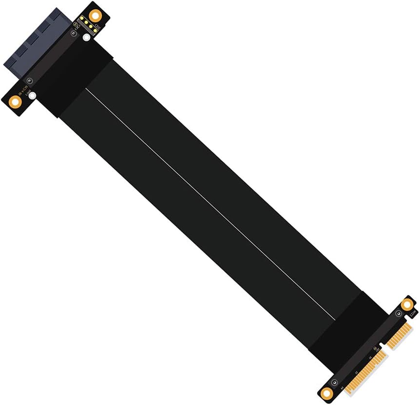 Pcie Extension Cable Pcie x16 Extension Cable PCIE Express3.0 16X Extension Cable pcie Riser (pcie 16X 180 Degree Cable 20cm)