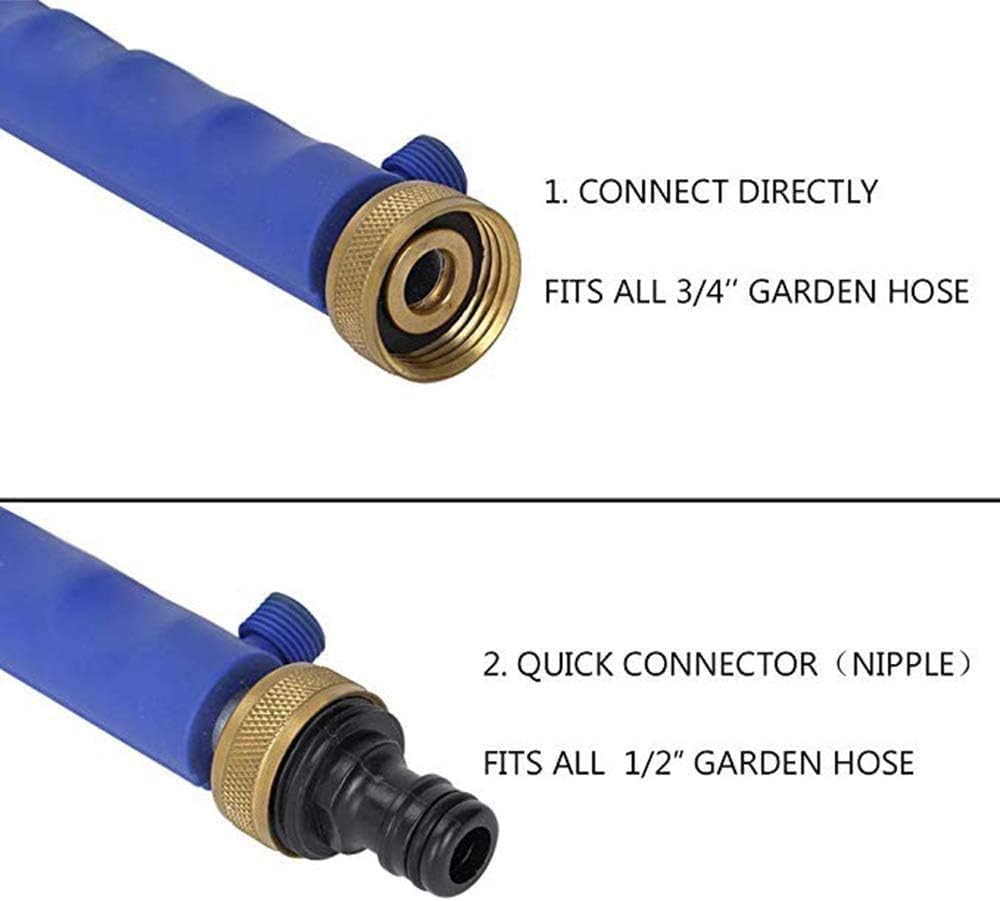 YunGuoGuo High Pressure Power Washer Sprayer Wand with Flexible Hose Nozzle, 39'' Hydro Jet Power Washer Cleaning Tool, Wand Lance for Gutter Patio Car Pet Window Glass Blue Pack of 2