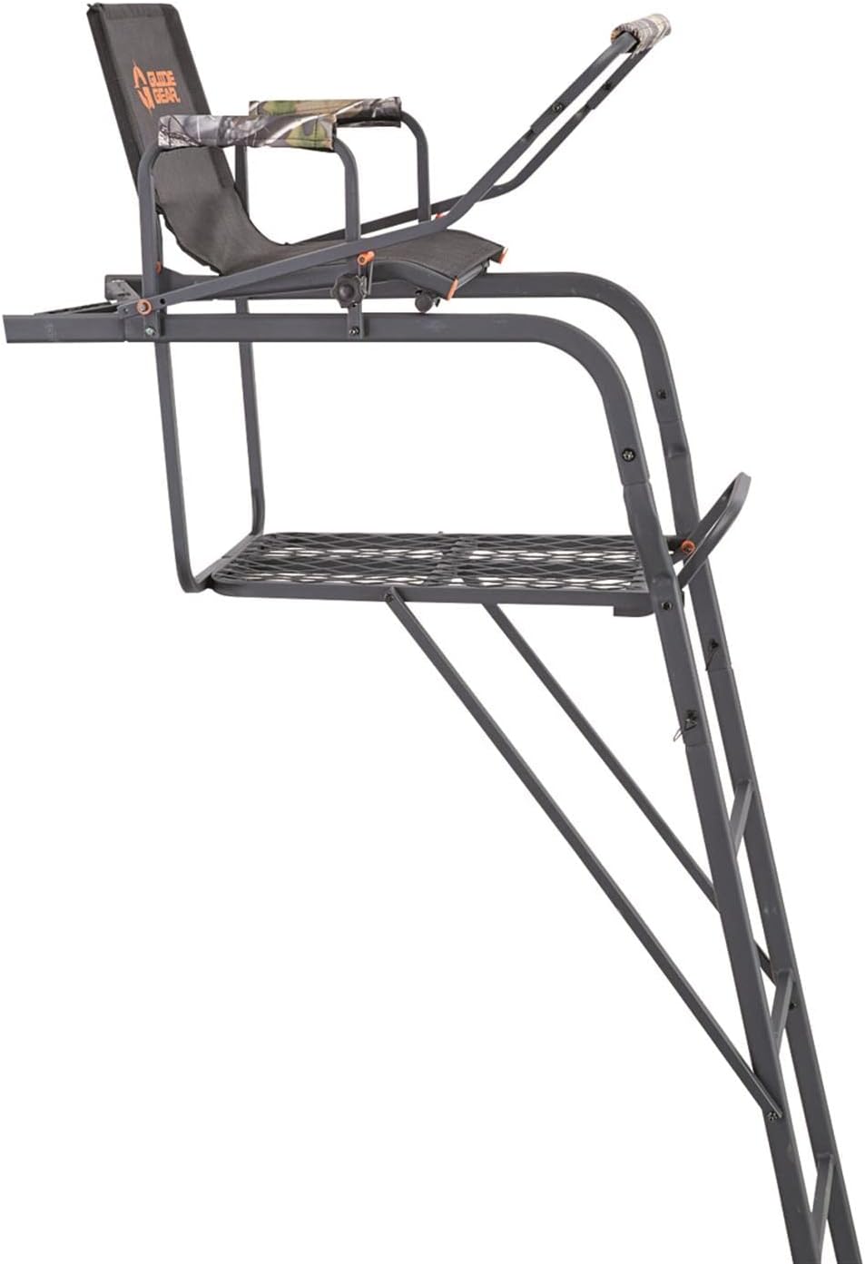 Guide Gear 15.5' Climbing Ladder Tree Stand for Hunting with Mesh Seat, Hunting Gear, Equipment, and Accessories