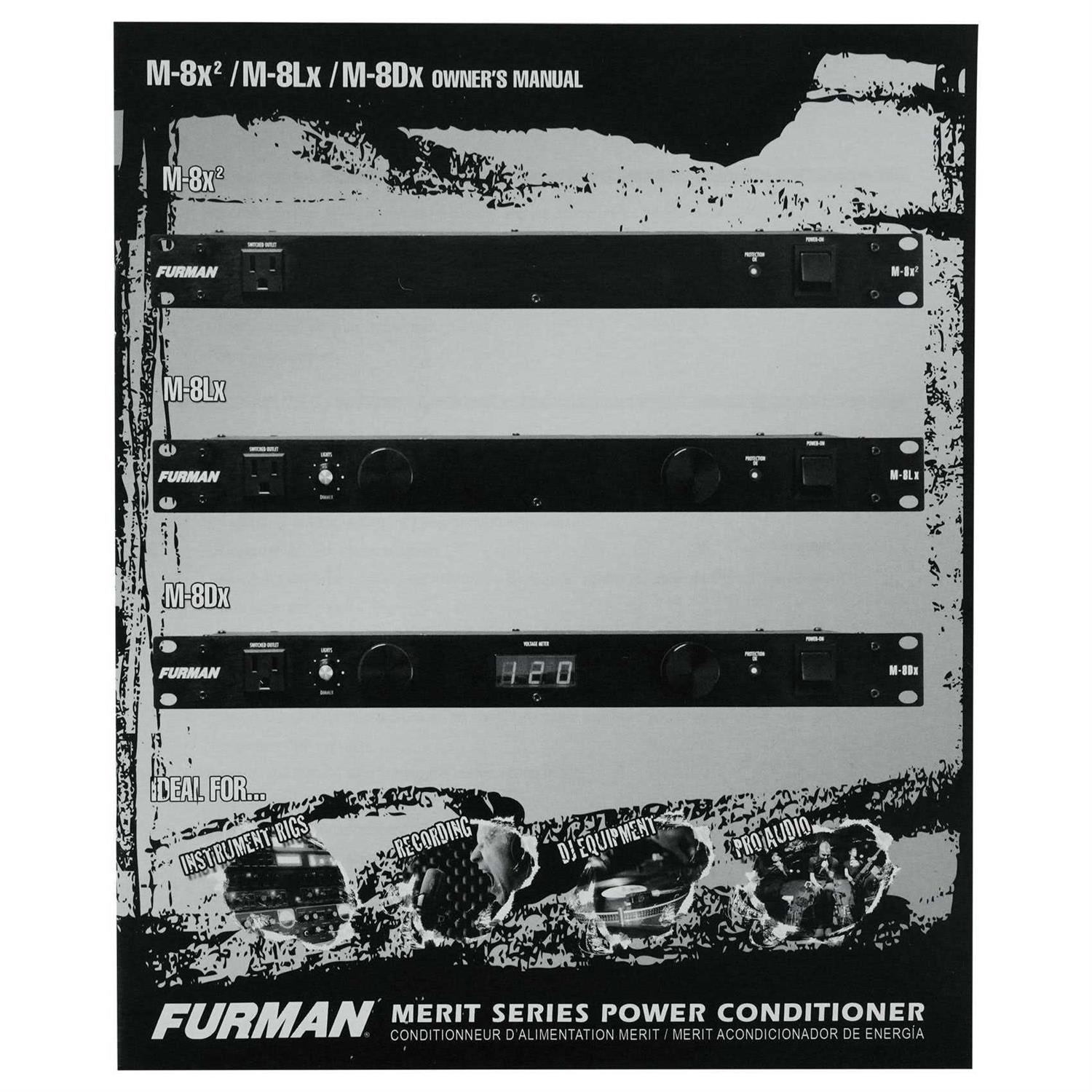 Furman M-8LX Power Conditioner with Lights