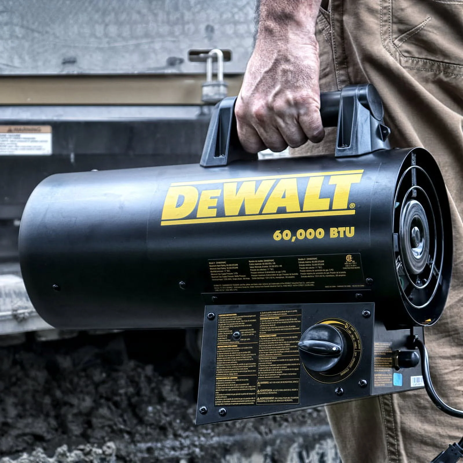 DeWalt 60000 Btu/h 1500 sq ft Forced Air Propane Portable Heater