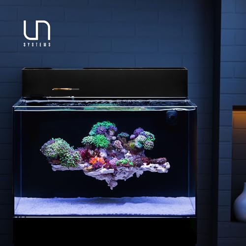 Ultum Nature Systems Dual All in One Complete Rimless Aquarium for Freshwater & Saltwater Tanks, Triple-Chamber Filter System Included, Integrated Fish Tank Kit w/Sleek Design