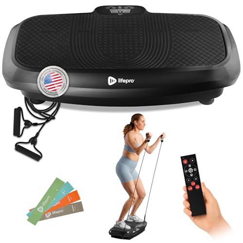 Lifepro Vibration Plate Exercise Machine with Magnetic Acupoints - Full Body Vibration Platform for Beginners and Recovery - Ideal Lymphatic Drainage Massager for Muscle Toning and Overall Fitness