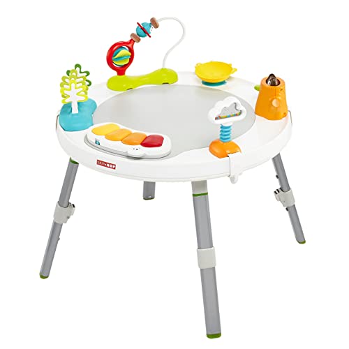 Skip Hop Baby Activity Center: Interactive Play Center with 3-Stage Grow-with-Me Functionality, 4mo+, Silver Lining Cloud