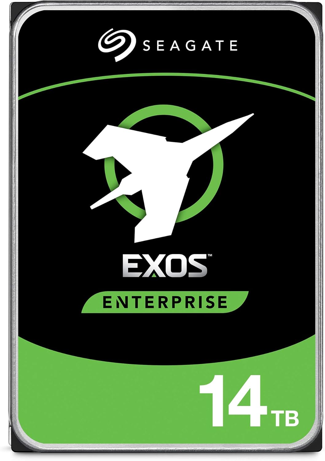 Seagate Exos X18 18TB Enterprise HDD - CMR 3.5 Inch Hyperscale SATA 6Gb/s, 7200 RPM, 512e and 4Kn FastFormat, Low Latency with Enhanced Caching (ST18000NM000J)