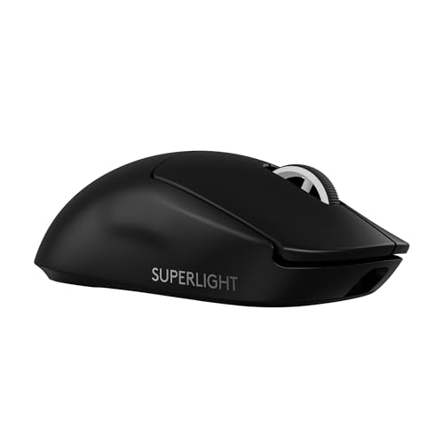 Logitech G PRO X Superlight 2 DEX Wireless Gaming Mouse, 60g pro-Grade Right-Handed Mouse with 5 programmable Buttons, USB-C Charging, 44k DPI Sensor, up to 8 kHz Polling for PC/Mac - White