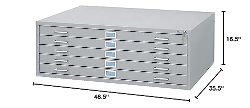 Safco Products 4997WHR Flat File Closed Base for 5-Drawer 4996WHR Flat File, Sold Separately, White