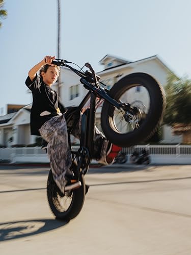 MACFOX Electric Bike for Adults - Peak 750W, 25MPH High-Speed Commuter Ebike, 30 Mile Range, 20" All-Terrain Fat Tires with Front Suspension, Off-Road/Campus E-Bicycle (X1S/Class 3)