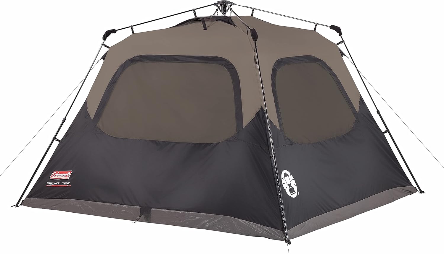 Coleman Back Home Screen Canopy Tent with Instant Setup, Outdoor Gazebo & Camping Tent | 6 Person Cabin Tent with Instant Setup, Brown/Black