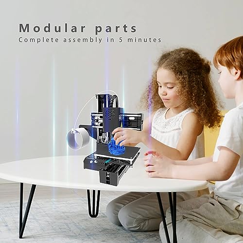 K9 FDM Mini 3D Printer,2023 Upgrade 3D Printer for Kids and Beginners: Your First Entry-Level 3D Printer with High Printing Accuracy