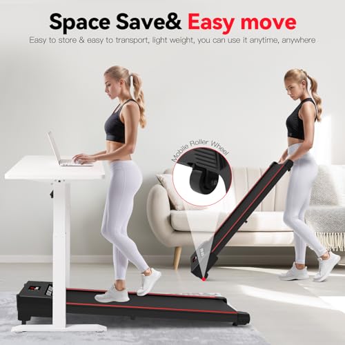 Sperax Walking Vibration Pad with APP, 3 in 1 Under Desk Treadmill, 2.5HP Low Noise Walking Treadmill Pad with Remote Control,Portable Treadmills for Home Office