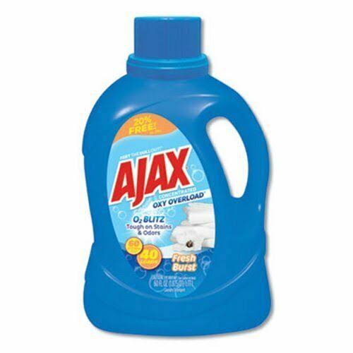 Ajax Oxy Laundry Detergent, Fresh Burst, 60-oz, 6 Bottles (PBCAJAXX37)