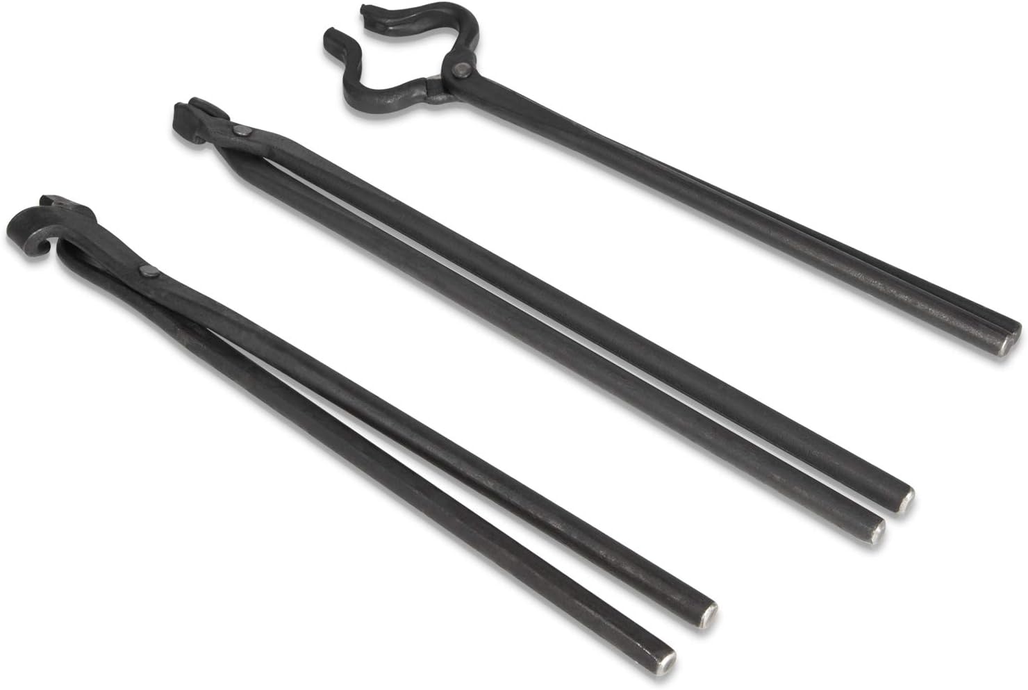 Knife Making Tongs Set and Blacksmiths&rsquo; Hammer Assembled Bladesmith Blacksmith Forge Tongs Tools Set Vise Tools with Blacksmiths&rsquo; Hammer &ndash; 4Pcs
