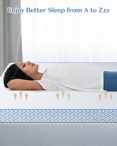 BedStory Firm Mattress Topper Full Size - 3 Inch Memory Foam Bed Toppers - High Density Foam Mattress Pad for Back Pain Relief
