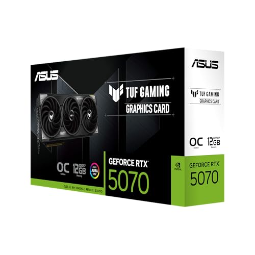 ASUS The SFF-Ready Prime GeForce RTX™ 5070 12GB GDDR7 Graphics Card (PCIe® 5.0, 12GB GDDR7, HDMI®/DP 2.1, 2.5-Slot, Axial-tech Fans, Dual BIOS)