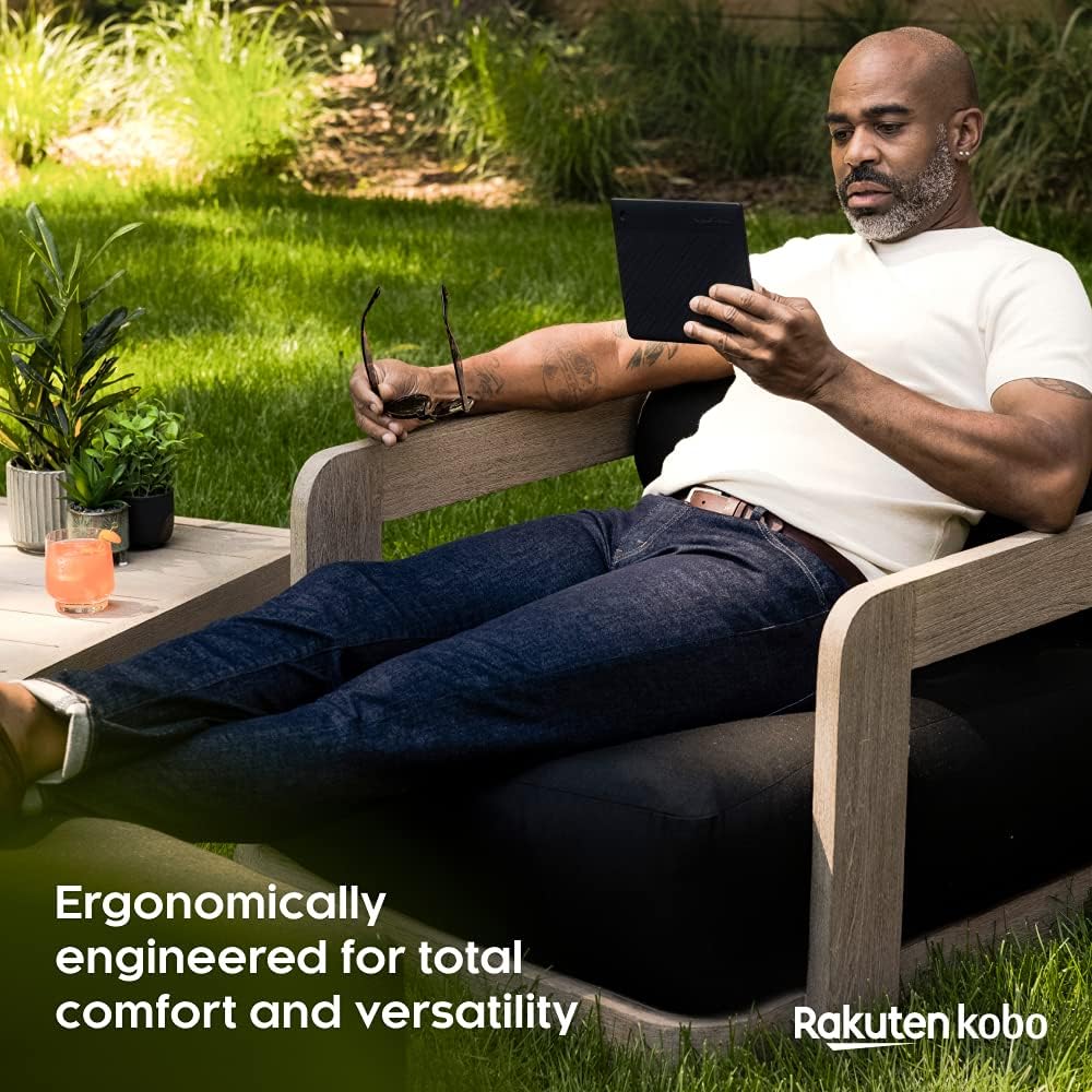 Kobo Sage | eReader | 8�?HD Glare Free Touchscreen | Waterproof | Adjustable Brightness and Color Temperature | Blue Light Reduction | Bluetooth | WiFi | 32GB of Storage | Carta E Ink Technology
