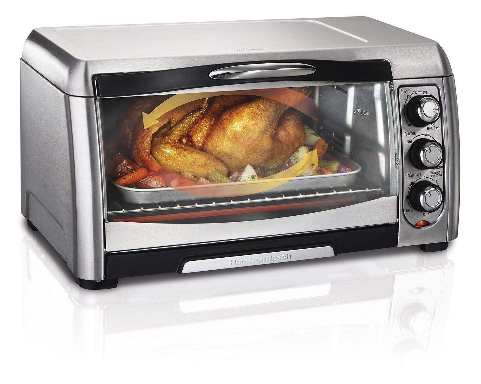 Hamilton Beach 6-Slice Convection Toaster Oven Stainless Steel