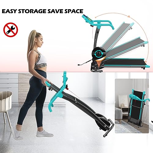 Folding Treadmill-Walking Pad-Treadmills for Home/Office-2.5 HP Portable Electric Foldable Treadmill Running Exercise Machine Compact Treadmill Fitness Workout Jogging