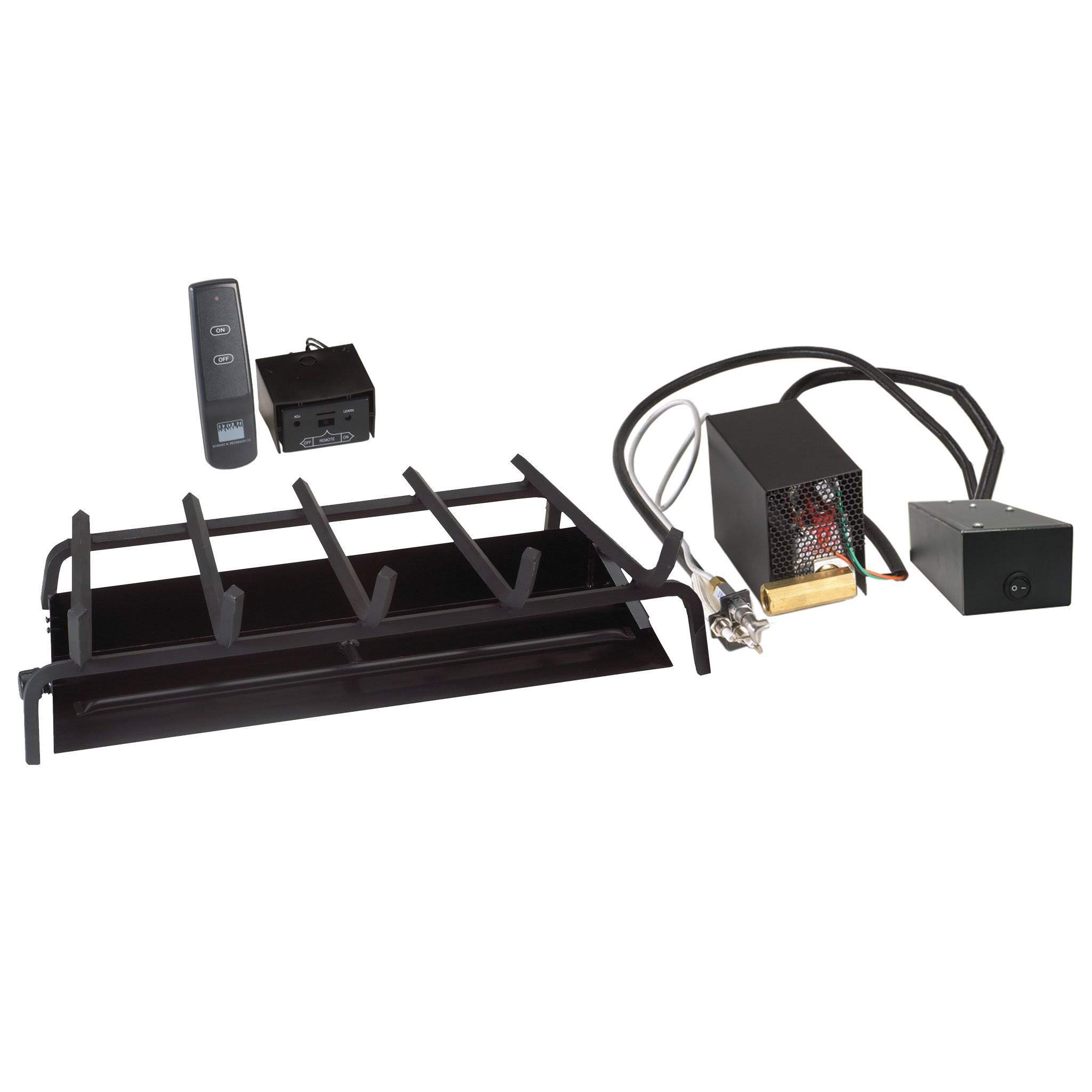 Real Fyre Vented G45 Fireplace Burner - 36x22 Propane Standing Pilot with Manual Safety Valve