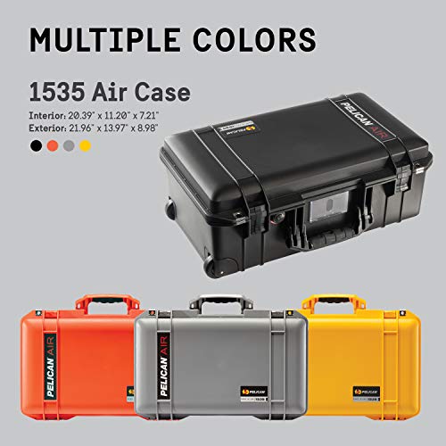 Pelican Air 1535 Case With Foam (Black), Model:015350-0001-110