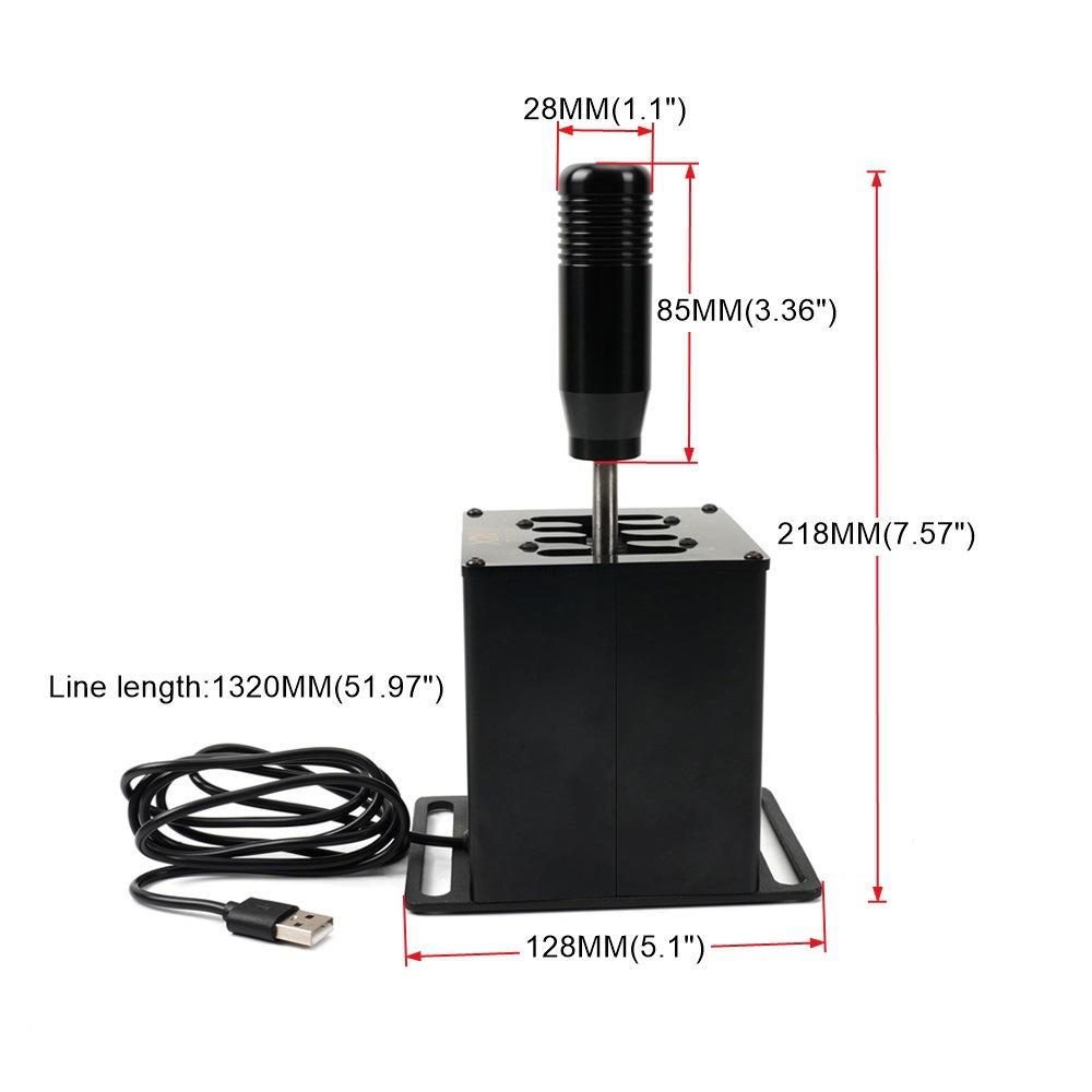 Angfeng PC USB H Gear Shifter For Logitech G27G29 T300 Sim Racing Game