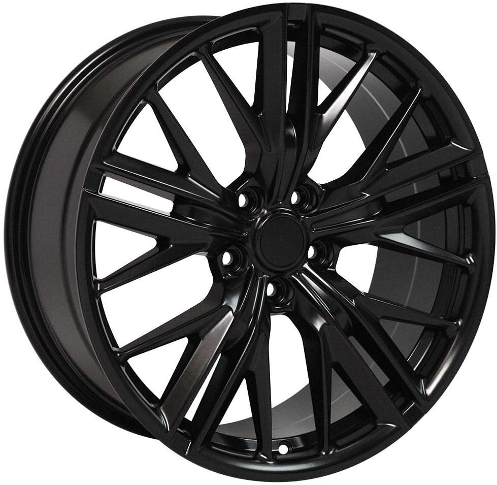 OE Wheels LLC 20 inch Rim Fits 5x120 Camaro CV25 20x8.5 Satin Black Wheels Hollander: 5773