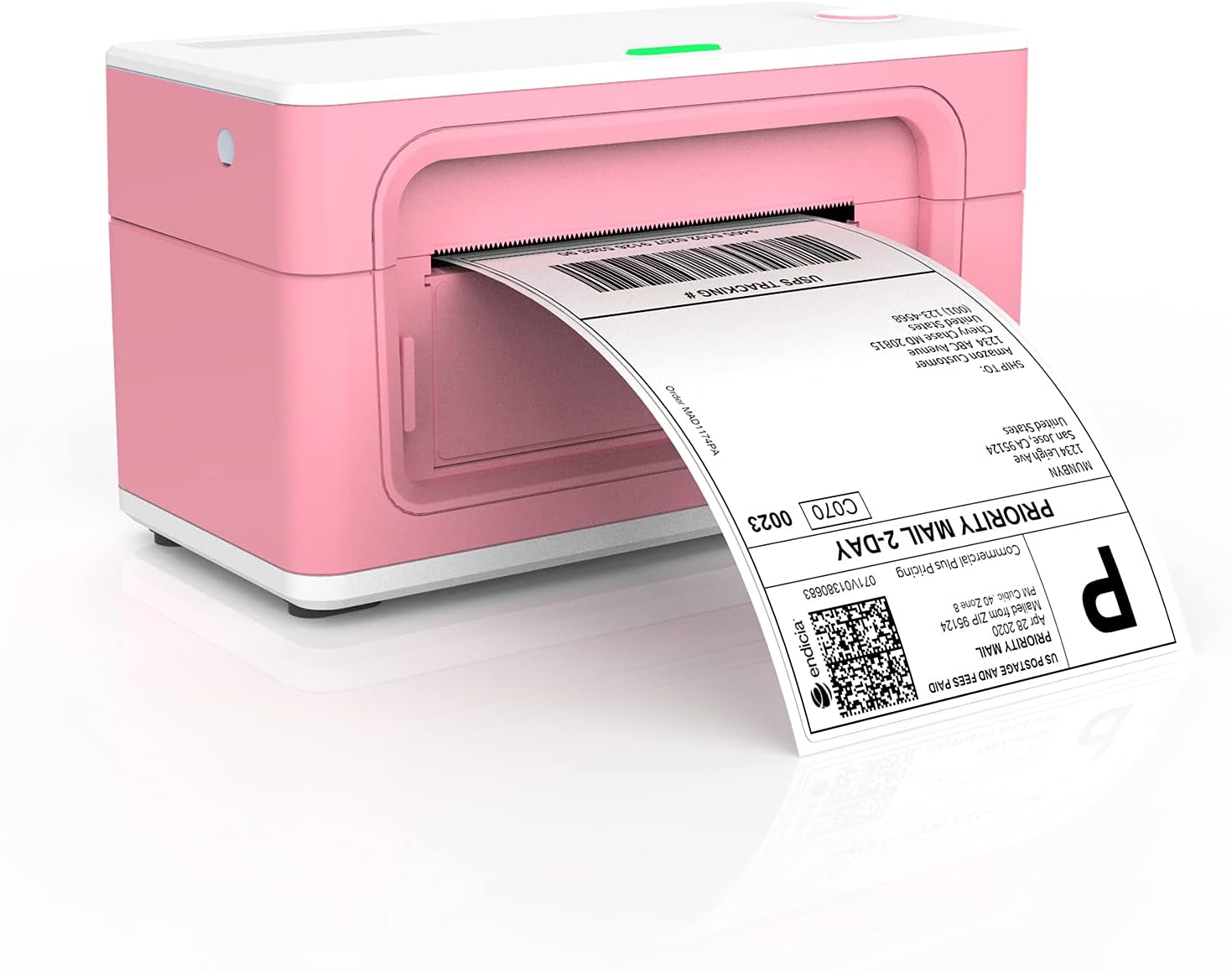 Pink Label Printer, MUNBYN 4x6 Thermal Label Printer for Shipping Packages & Small Business, Desktop Label Printers Compatible with USPS, UPS, FedEx, Shopify, Amazon, Ebay, etc