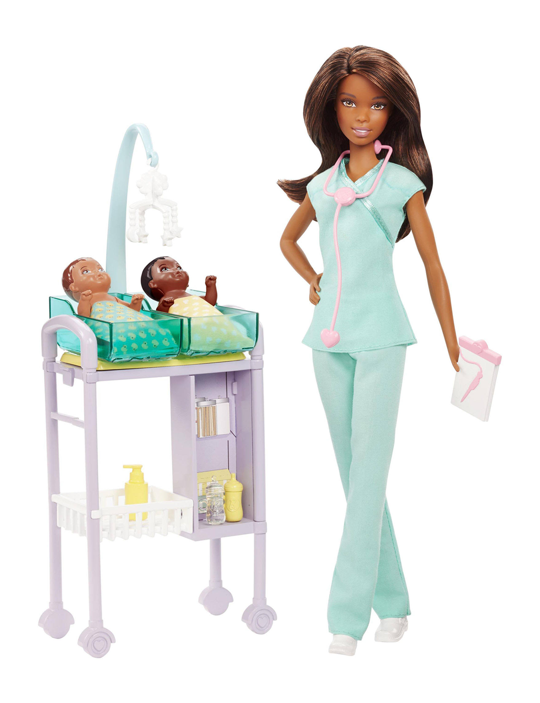 Barbie Careers Baby Doctor African-American Doll and Playset