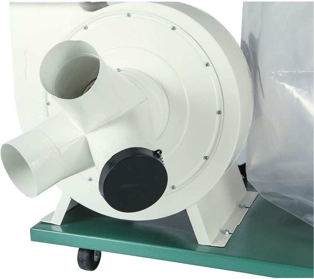 Grizzly G0548ZP 2 HP Canister Dust Collector with Aluminum Impeller - Polar Bear Series