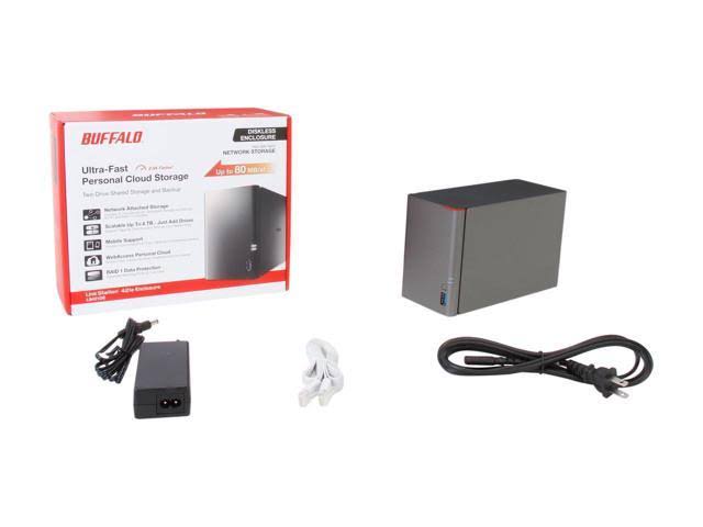 Buffalo LinkStation 421e 2-Bay Diskless NAS Server - SATA 3Gb/s LS421DE