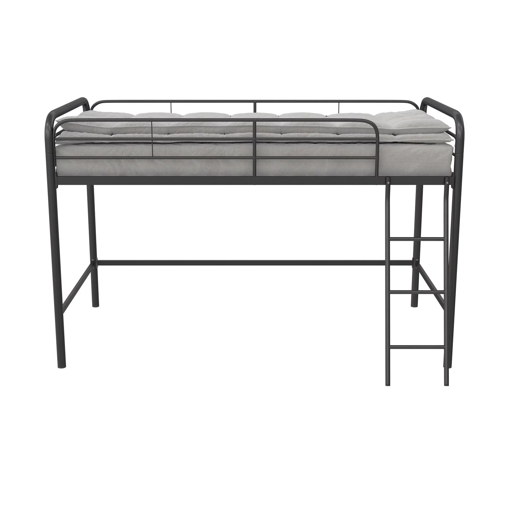 DHP Jett Junior Twin Metal Kids Loft Bed, Black