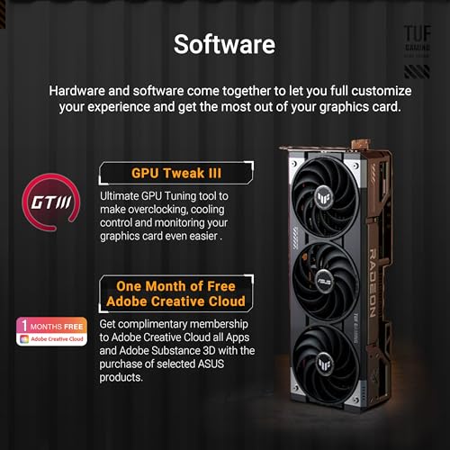 ASUS Prime Radeon™ RX 9070 XT OC Edition Graphics Card (PCIe 5.0, HDMI/DP 2.1, 2.5-Slot Design, axial-tech Fans, Dual Ball Fan Bearings, Dual BIOS, GPU Guard)