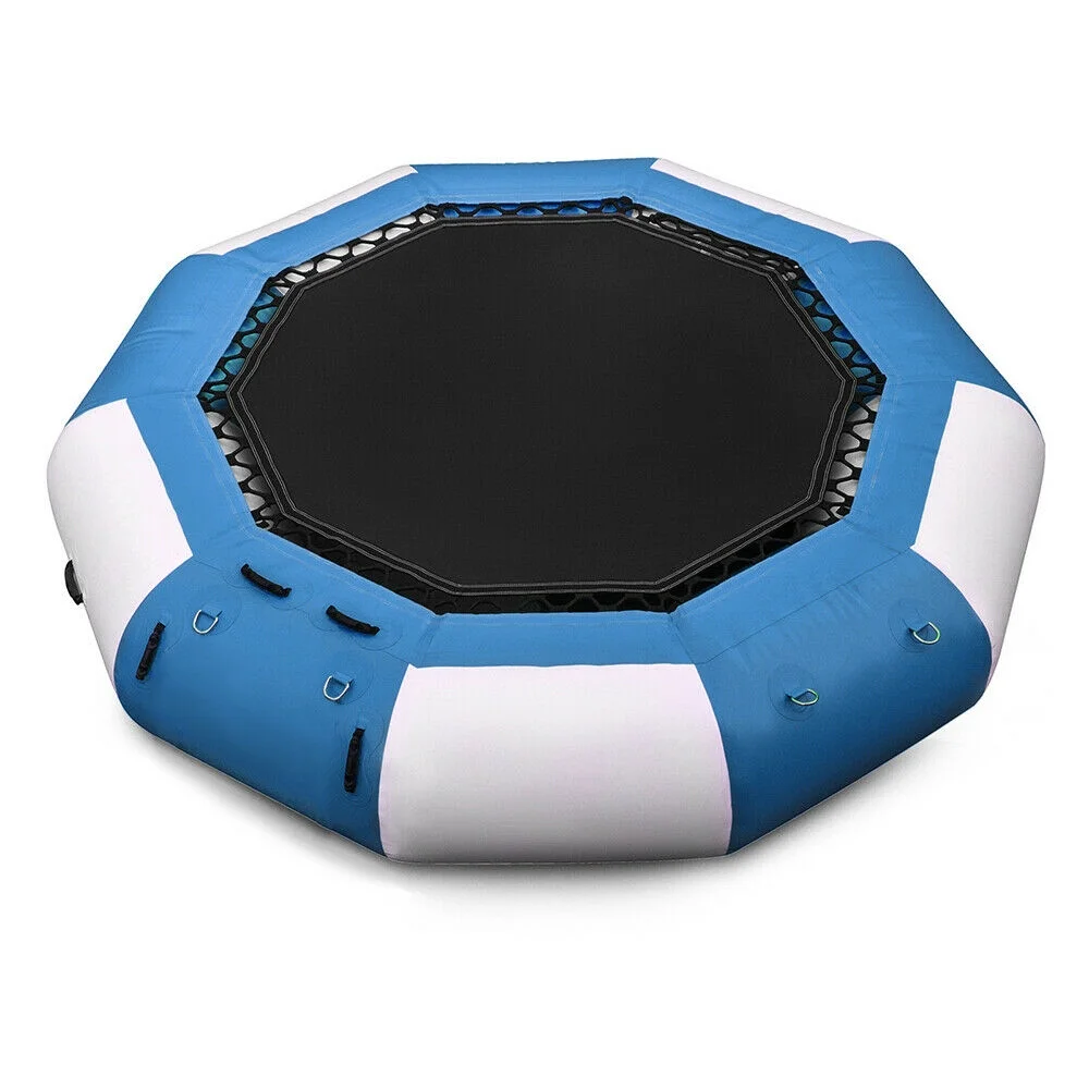 Wuzstar 17Ft Inflatable Water Trampoline Floating Jump Bounce Platform for Water Sport 400kg/ 880lb