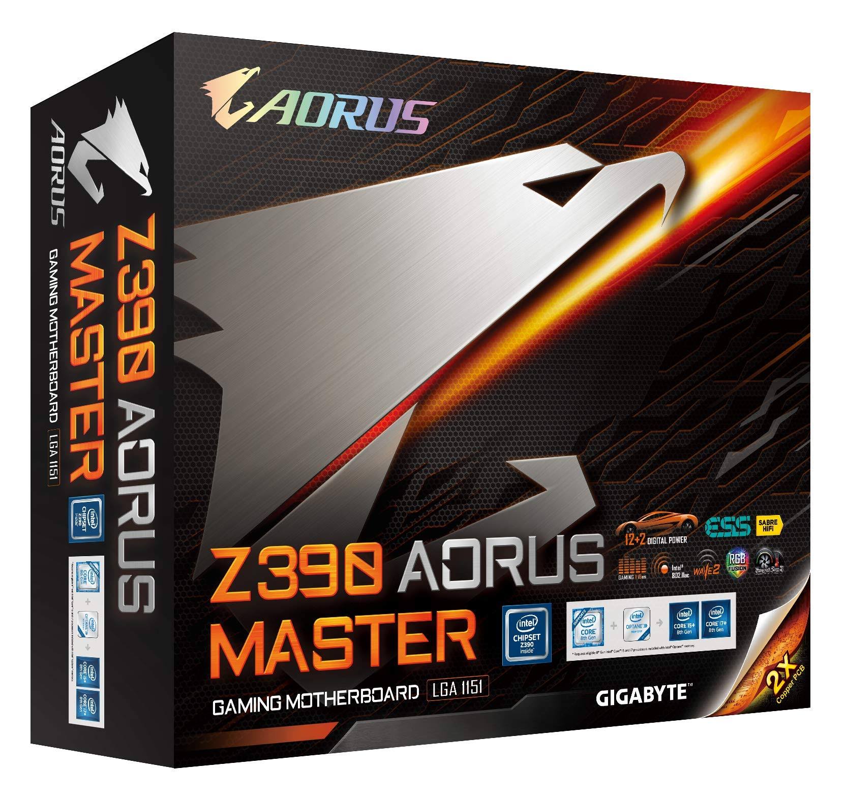 Gigabyte Z390 AORUS MASTER with Intel Z390 ATX Motherboard - LGA1151 Socket