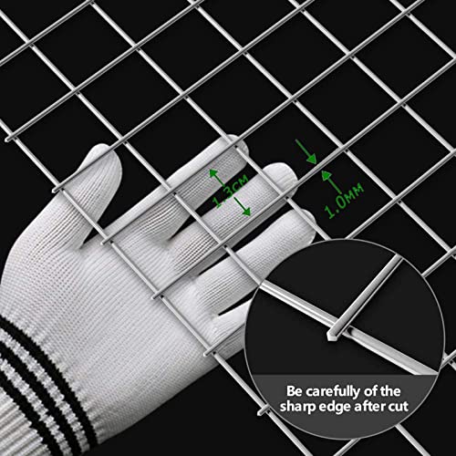 Chicken Wire Mesh for Gardening- Rust-Proof Galvanized Wire Net- Poultry Fence for Chicken, Deer, Rabbits, Safety Construction Fence