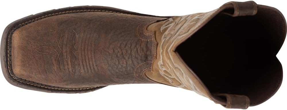 Justin Men's Amarillo Cactus Western Work Boot Steel Toe Brown 8 D(M) US