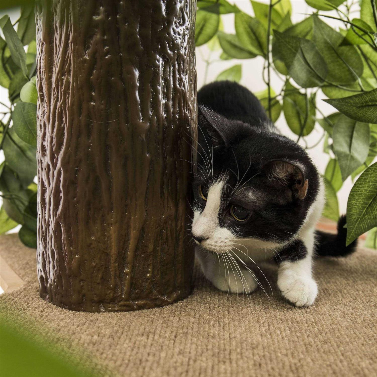 On2 Pets 4ft Interchangeable Leaves Cat Activity Tree Indoor Cat Tower - Pet Supplies online store