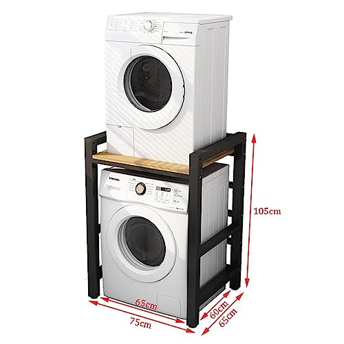 Yesbon Stacking Kit for Washing Machines/Washer Tumble Dryer Shelf Stacker, Washer Dryer Intermediate Frame Stacking Bracket Kit Over Washer Storage Unit, Bearing Capacity 300kg