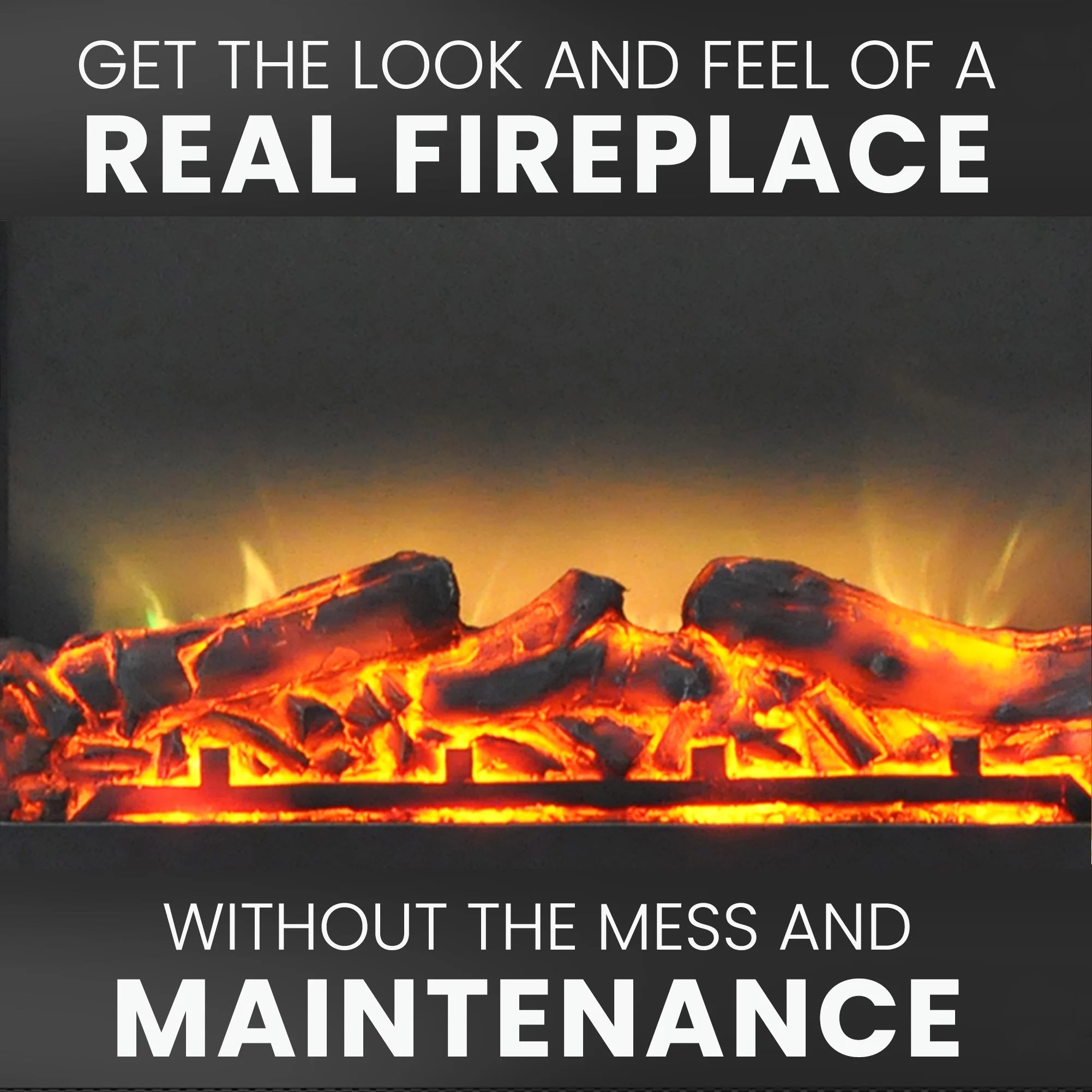 Cambridge 27-In. Freestanding 5116 BTU Electric Fireplace Heater Insert with Remote Control and 9-Hour Timer