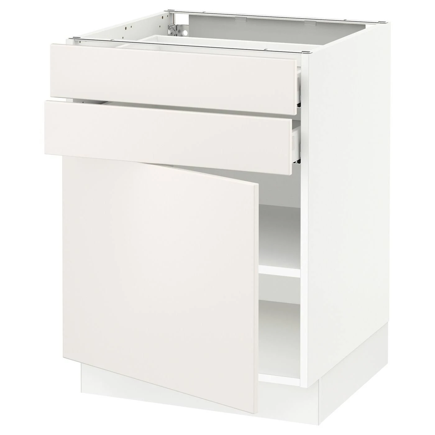 IKEA - SEKTION / MAXIMERA Base Cabinet W door/2 Drawers, white/Veddinge White, 24x24x30 89364822