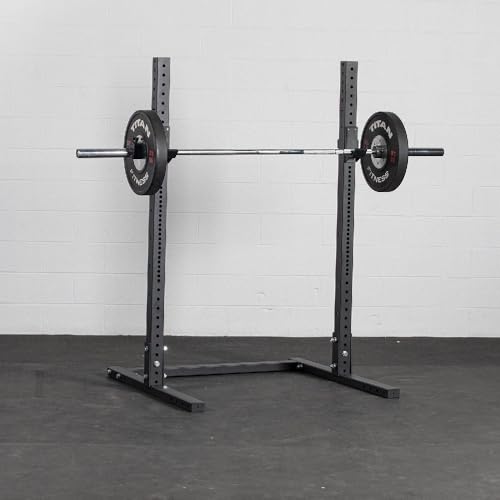 Titan Fitness X-3 Series 72-inch Squat Stand, 1,000 LB Capacity, Short Squat Rack with Reinforced J-Hooks
