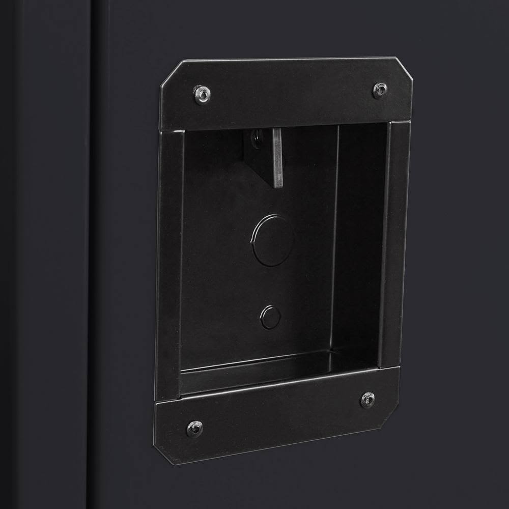 Sandusky Storage Locker 66 in. H x 15 in. W x 18 in. D 2-Tier Welded Steel Black
