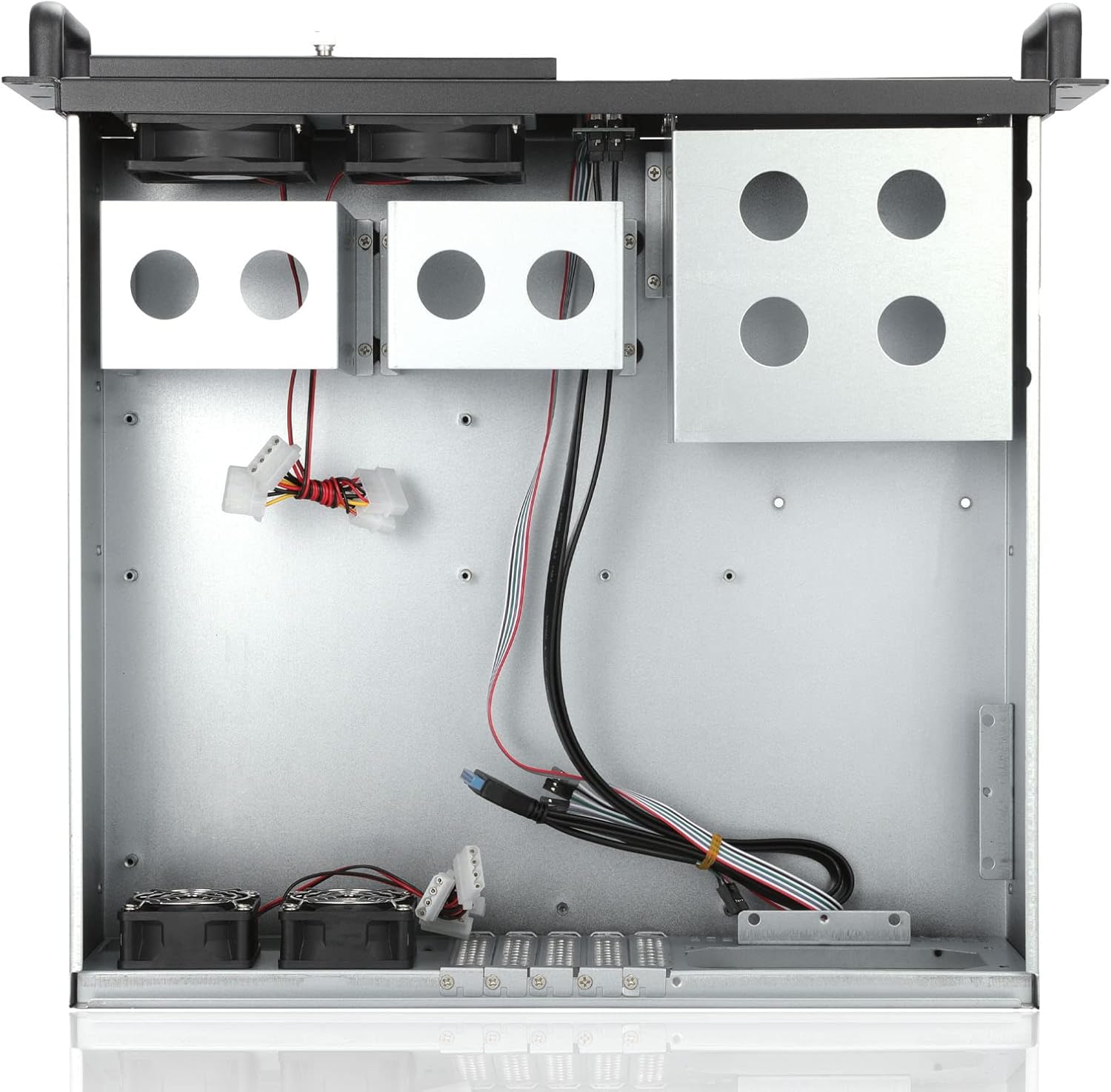 RackChoice 3u Rackmount Server Chassis ATX/MATX with 3x5.25 Support PS2 PSU w/Side 80mm Fan, dust Filter Bracket infront Easy maintenace